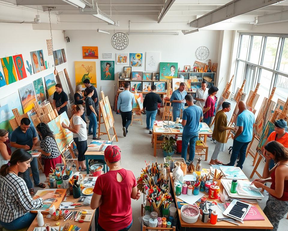 Artists Experiencing Creative Workshop