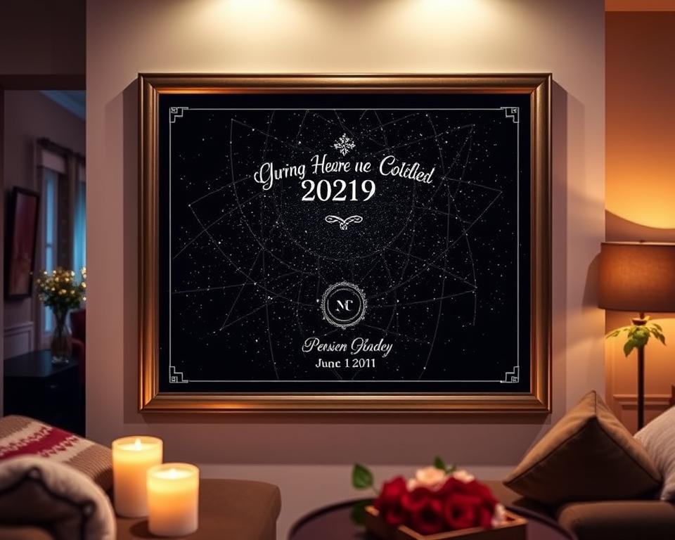 Personalized Star Map Keepsake Personalized Star Map Keepsake