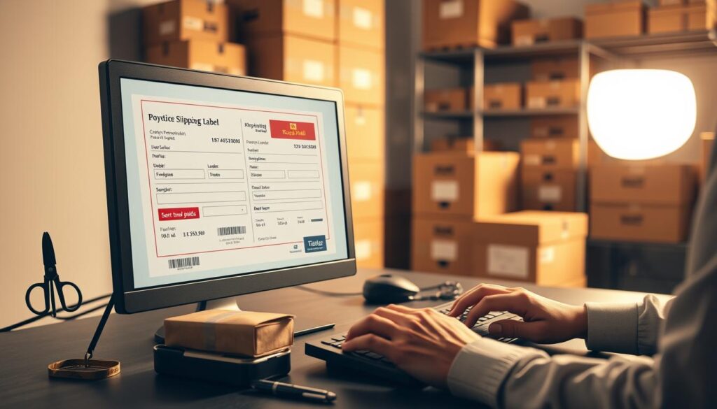 Royal Mail Shipping Label Creation Process
