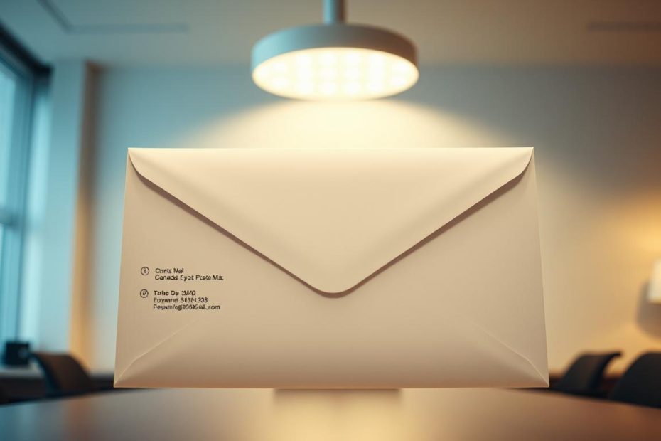 how to write address on envelope canada post