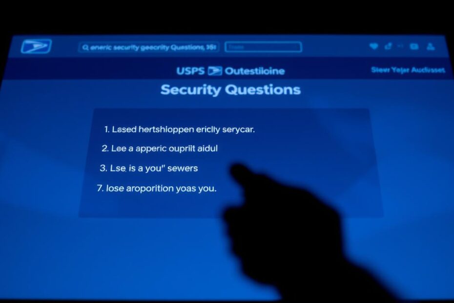 how to change usps security questions