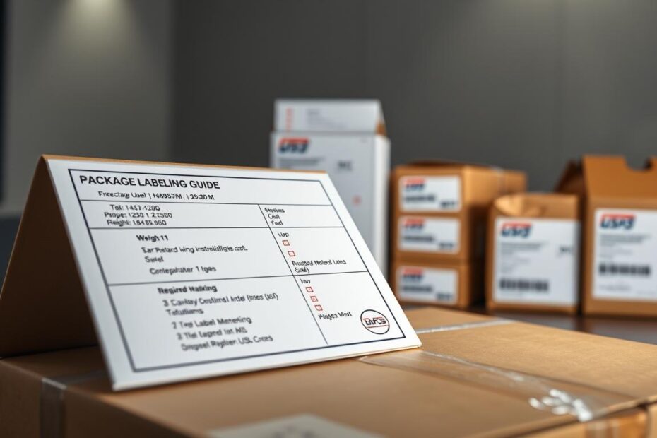 how to label a package for usps