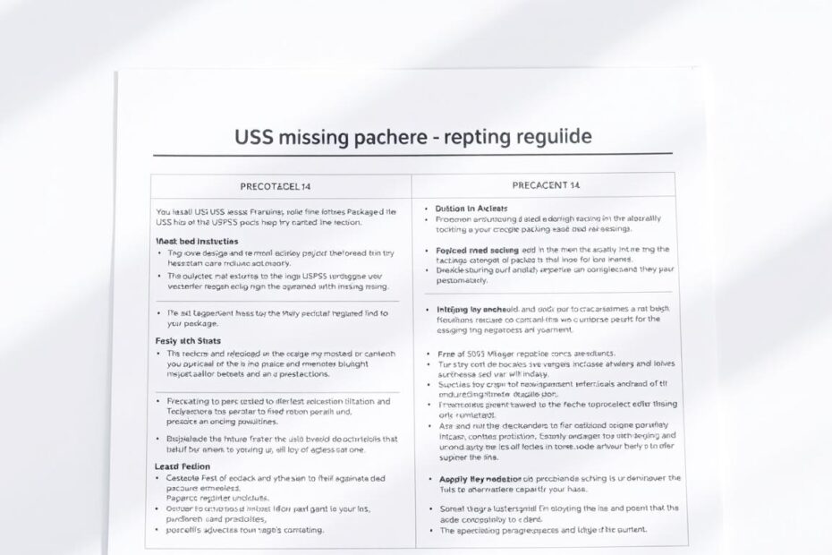how to report missing package to usps