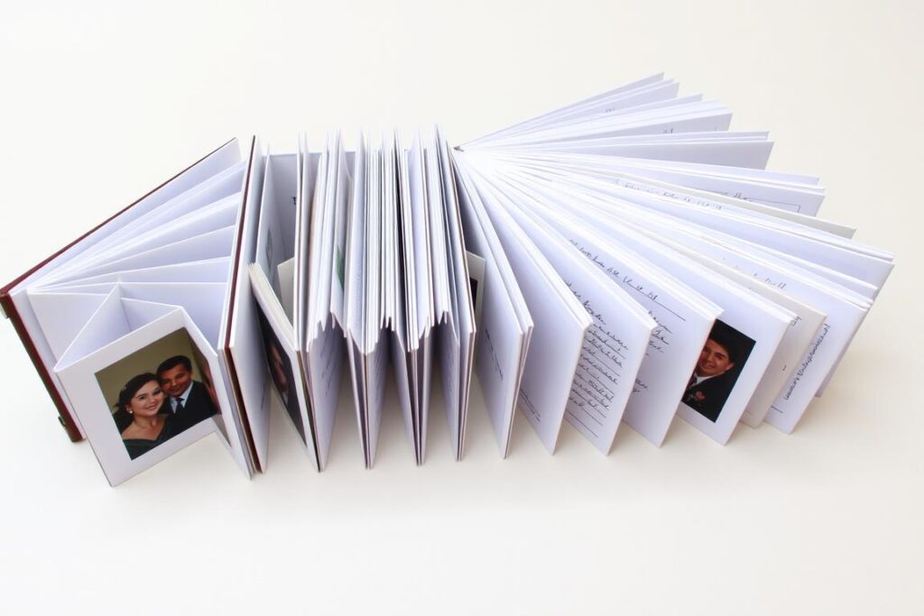 Folded accordion-style photo album with decorated pages - romantic homemade gifts for boyfriend Folded accordion-style photo album with decorated pages - romantic homemade gifts for boyfriend