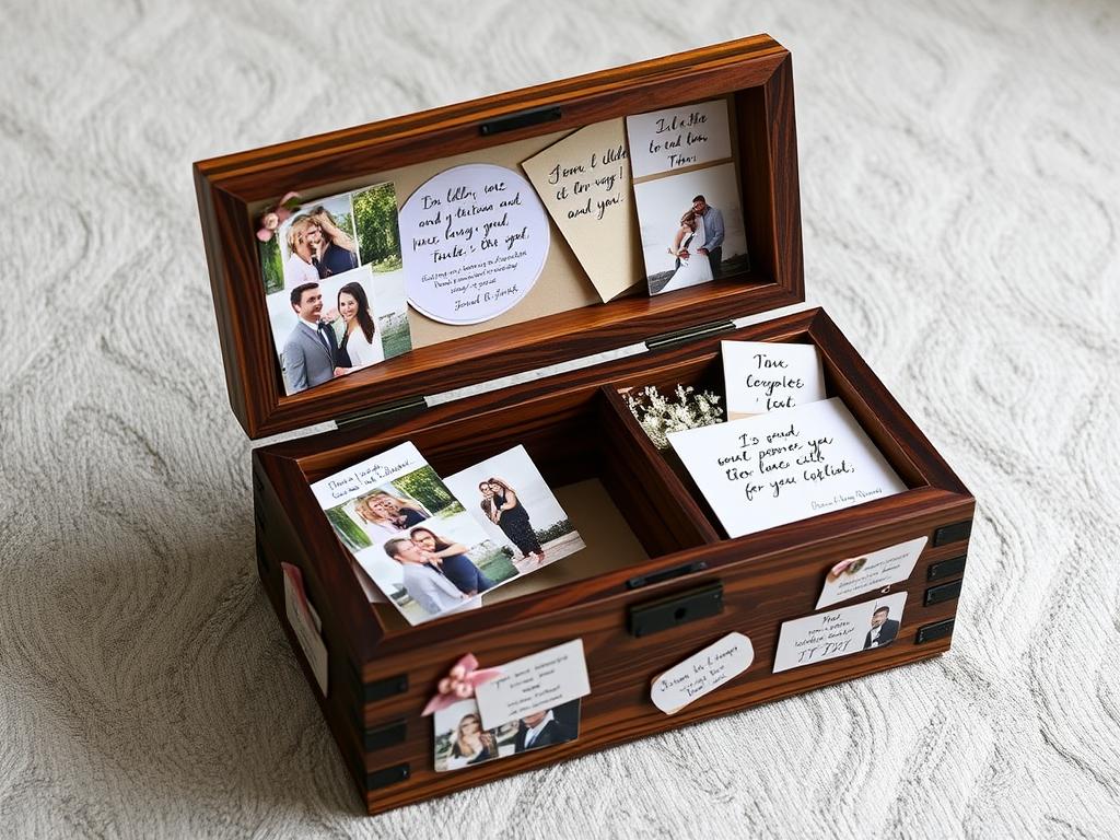 Wooden box decorated with photos and meaningful quotes - romantic homemade gifts for boyfriend Wooden box decorated with photos and meaningful quotes - romantic homemade gifts for boyfriend