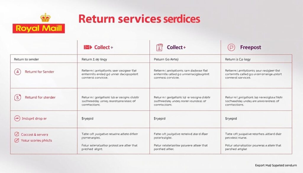 Royal Mail Return Services Options