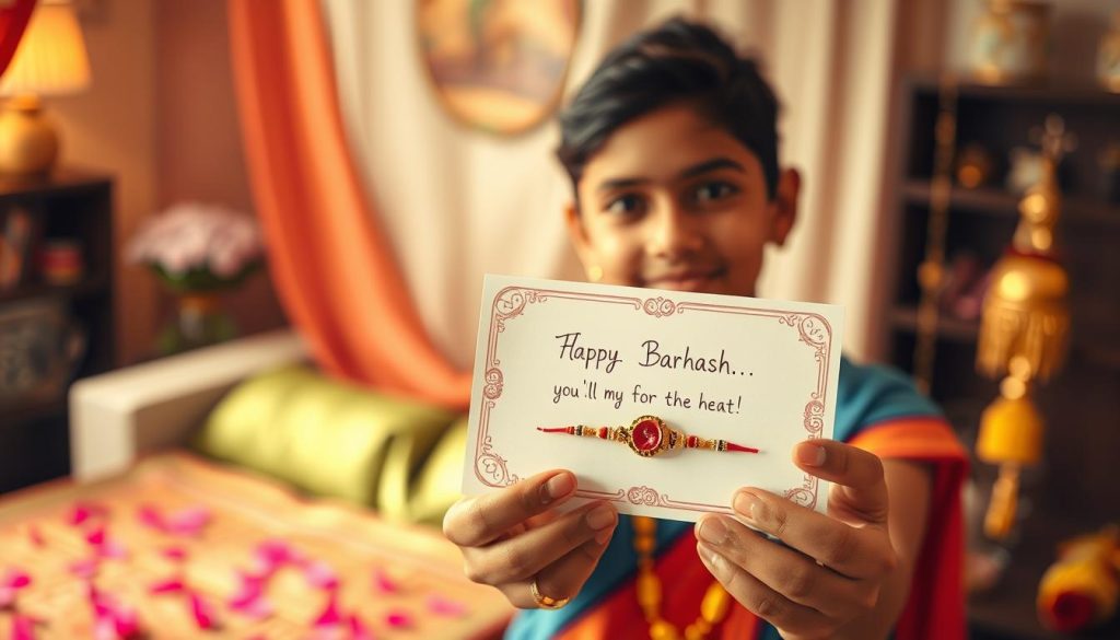 Personalized Rakhi Message Delivery