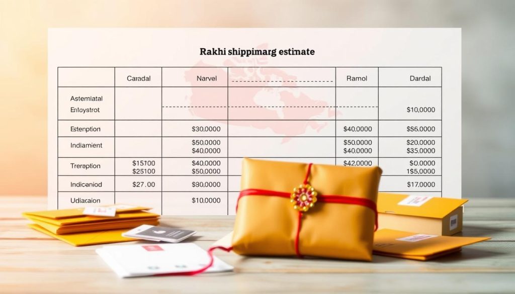 Rakhi Shipping Cost Calculation