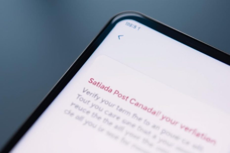 how to know if canada post text is real