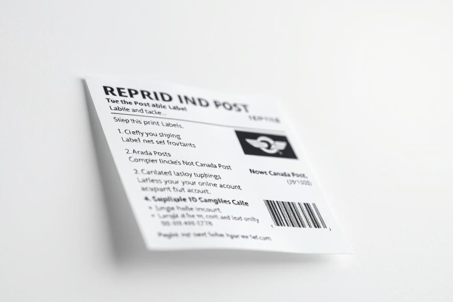 how to reprint shipping label canada post