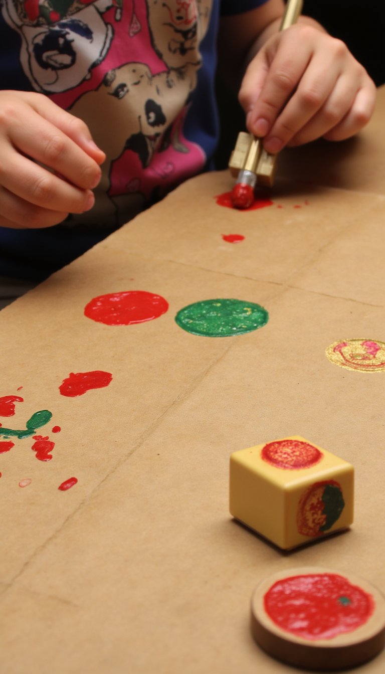16. DIY Christmas Wrapping Paper
