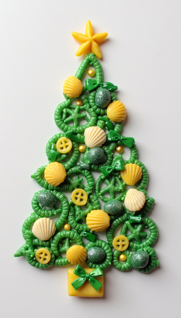 10. Pasta Tree Art