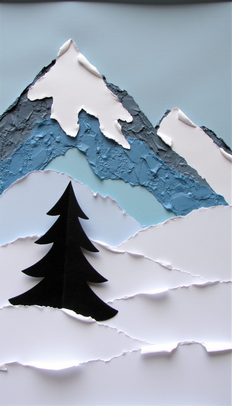 16. "Torn Paper" Landscape