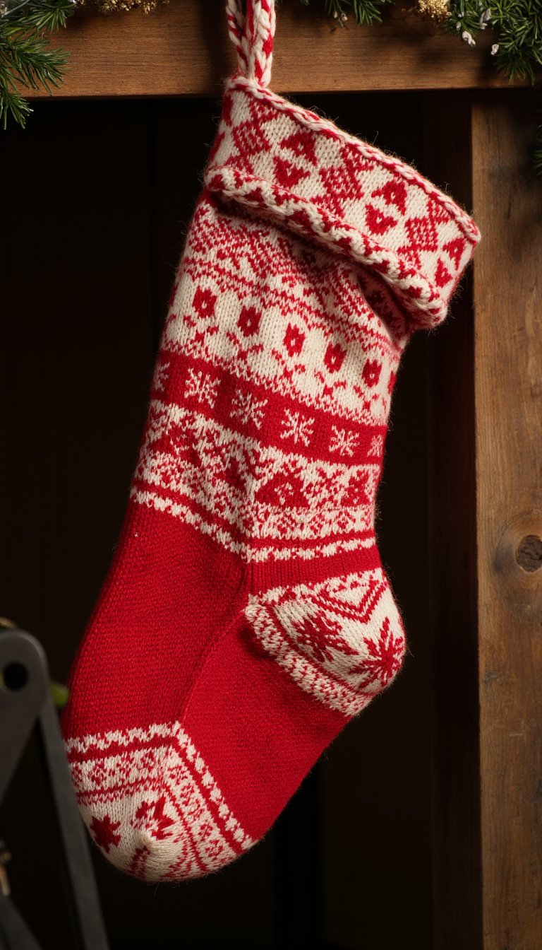 6. Knitted or Crocheted Stocking