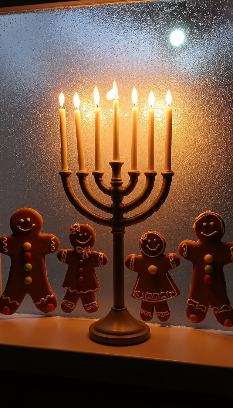 19. A Glowing Menorah