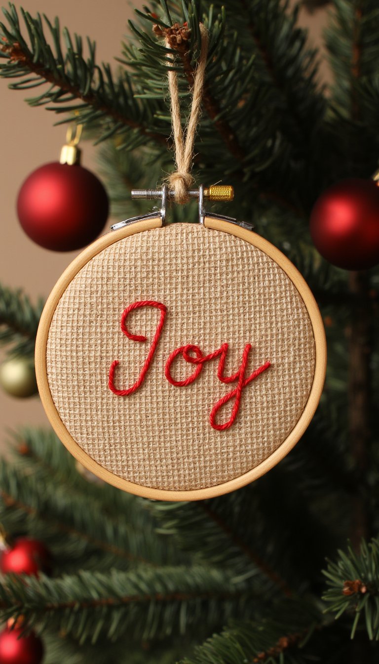 11. Embroidery Hoop Joy