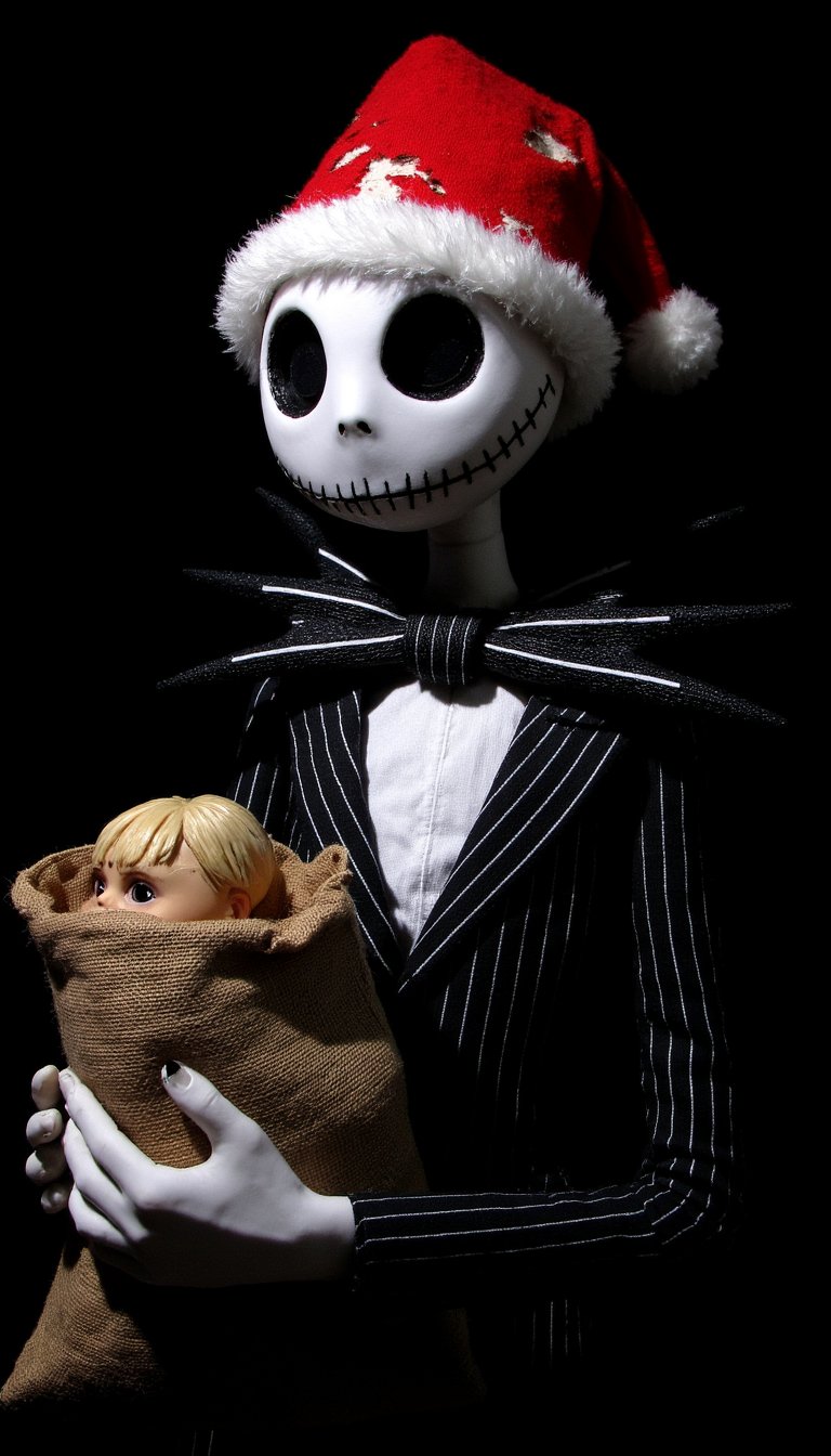 7. Jack Skellington as Sandy Claws