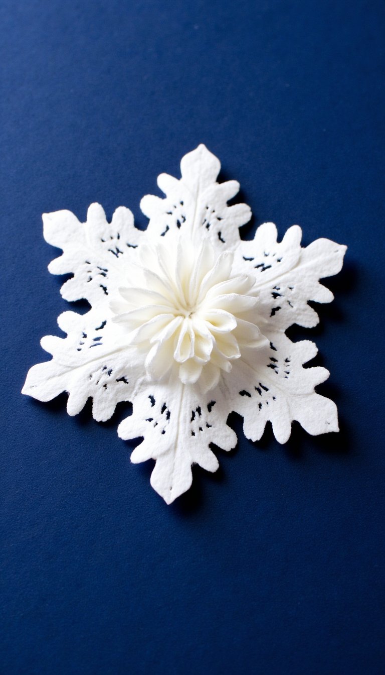 14. Coffee Filter Snowflake