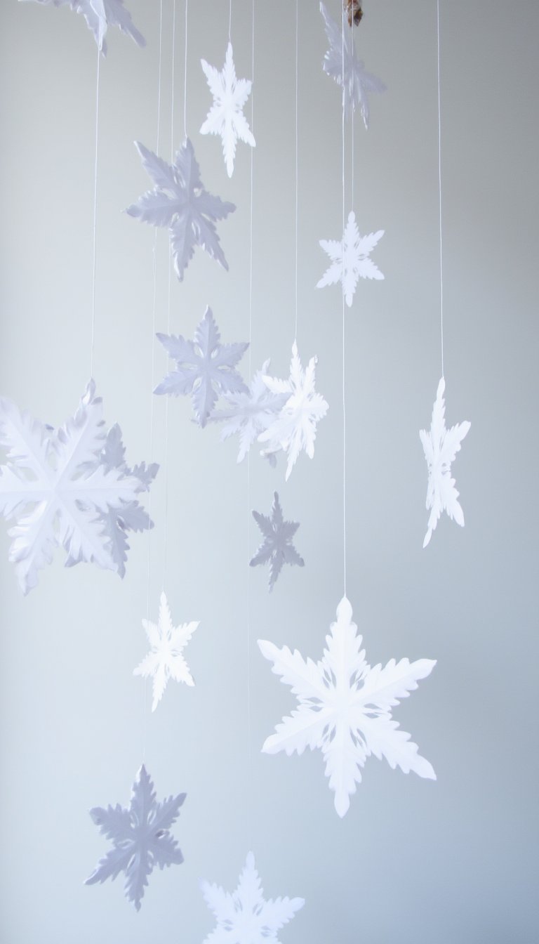 21. A "Falling Snow" Mobile