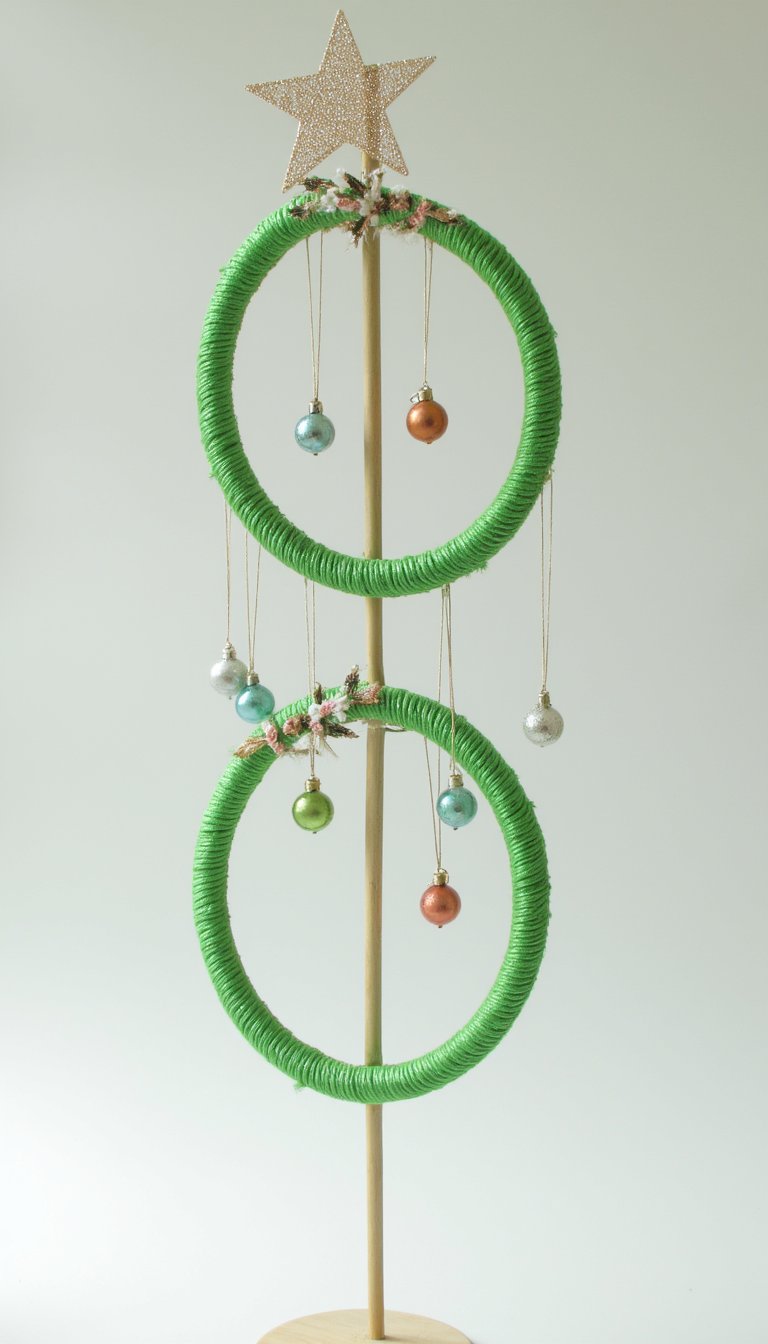 25. Embroidery Hoop Tree