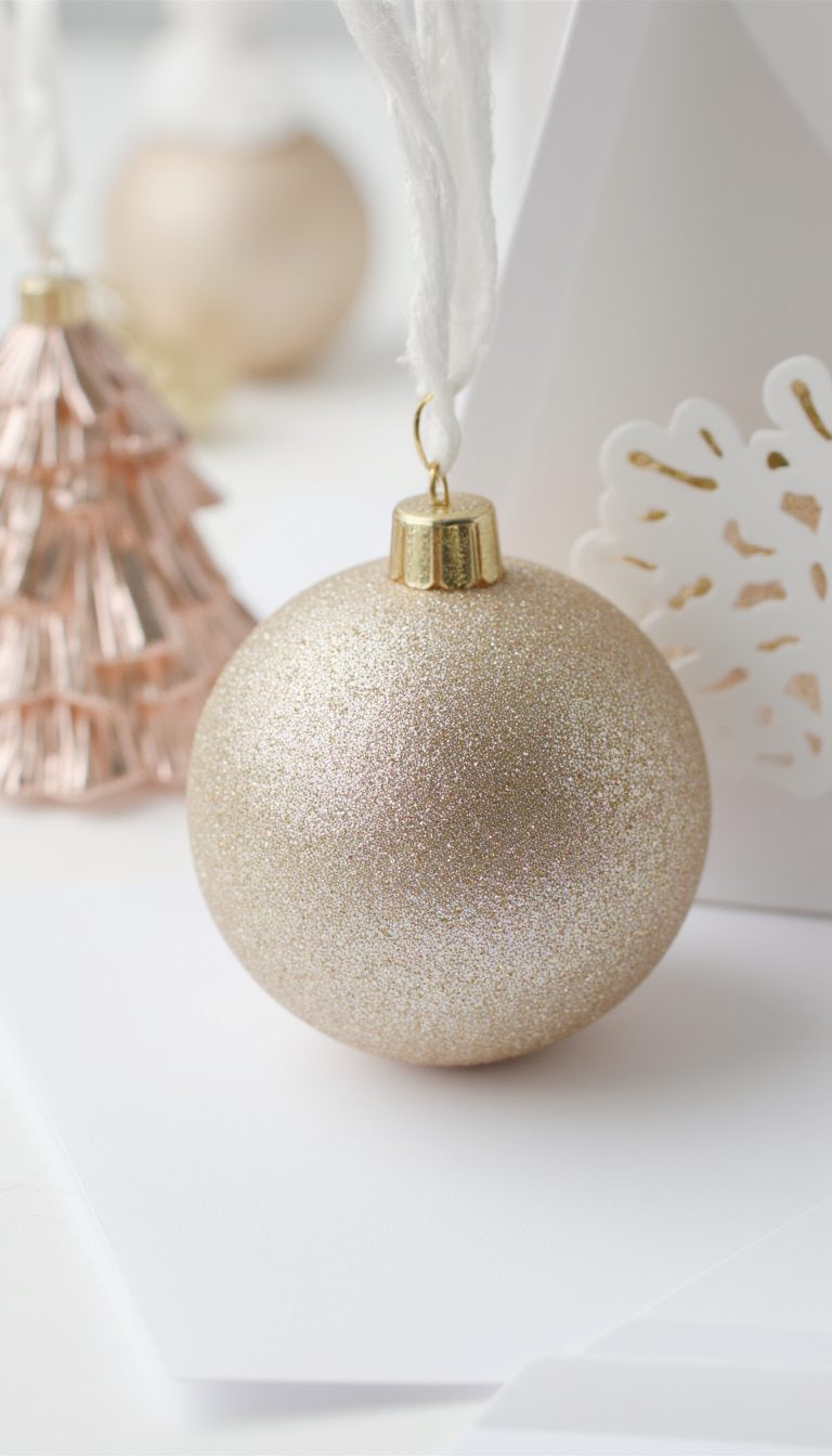 17. Glitter Gradient Ornaments