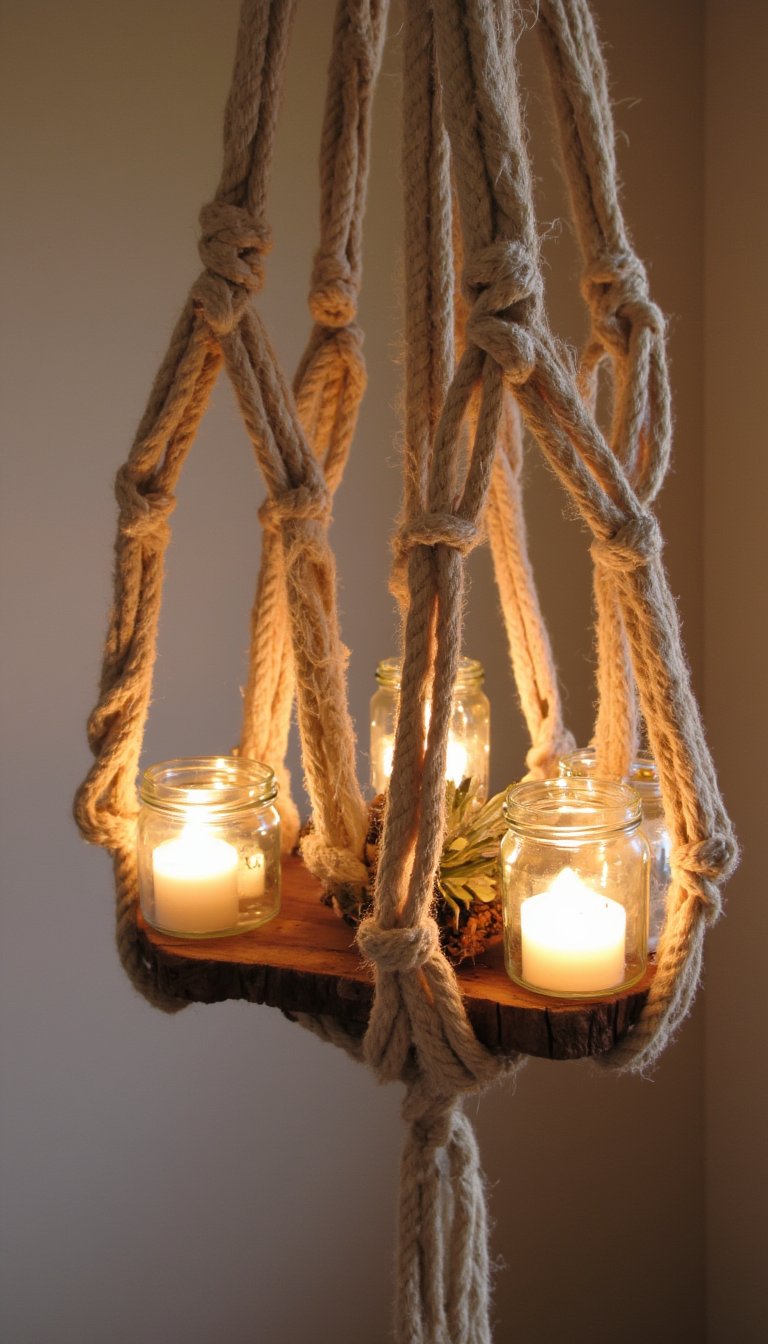 23. Macrame Advent Wreath DIY