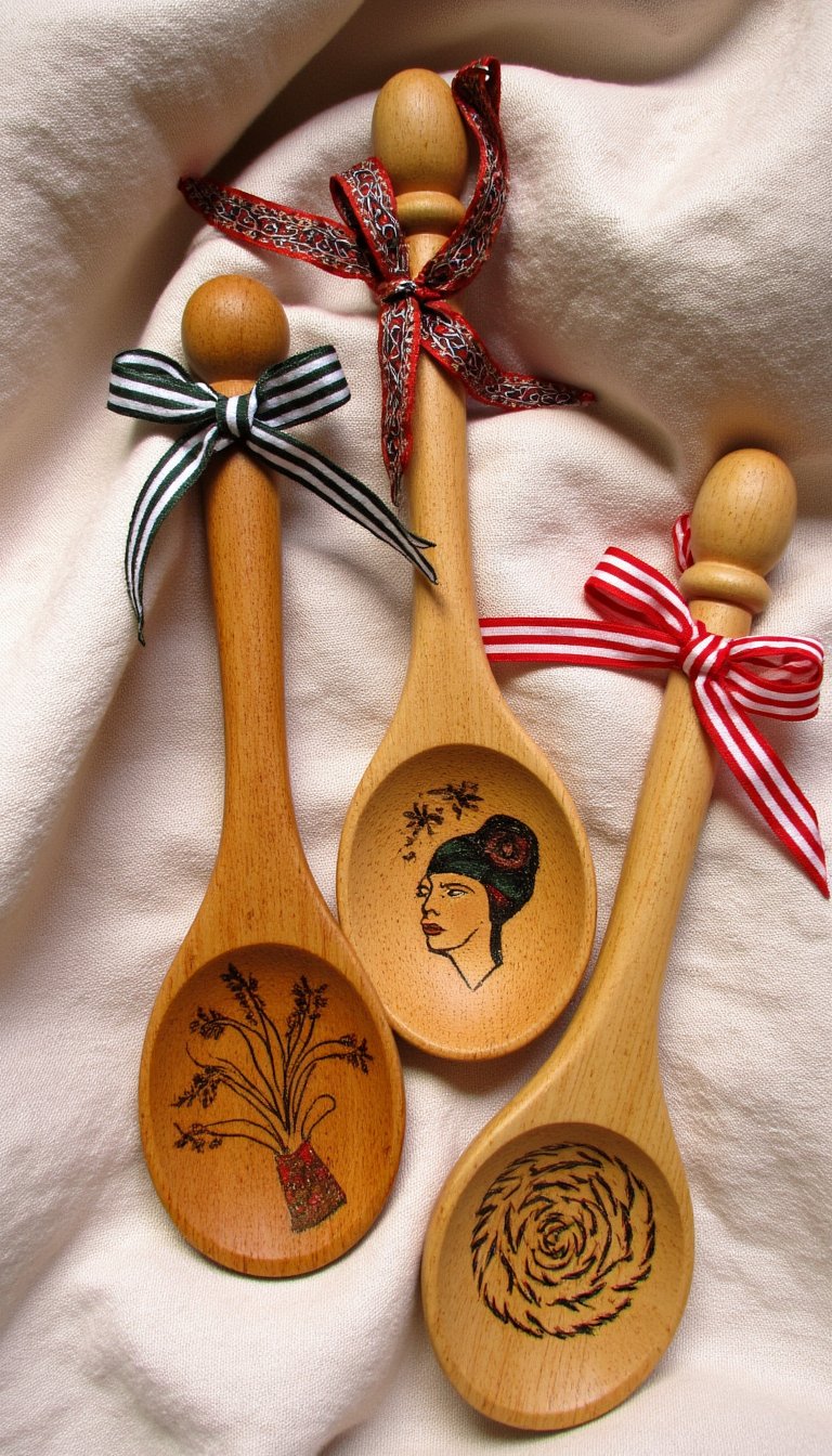 13. Decorative Wooden Spoons