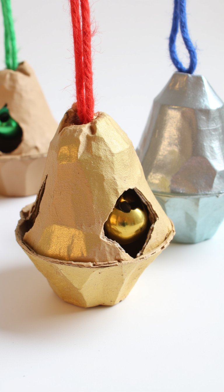 20. Egg Carton Bells