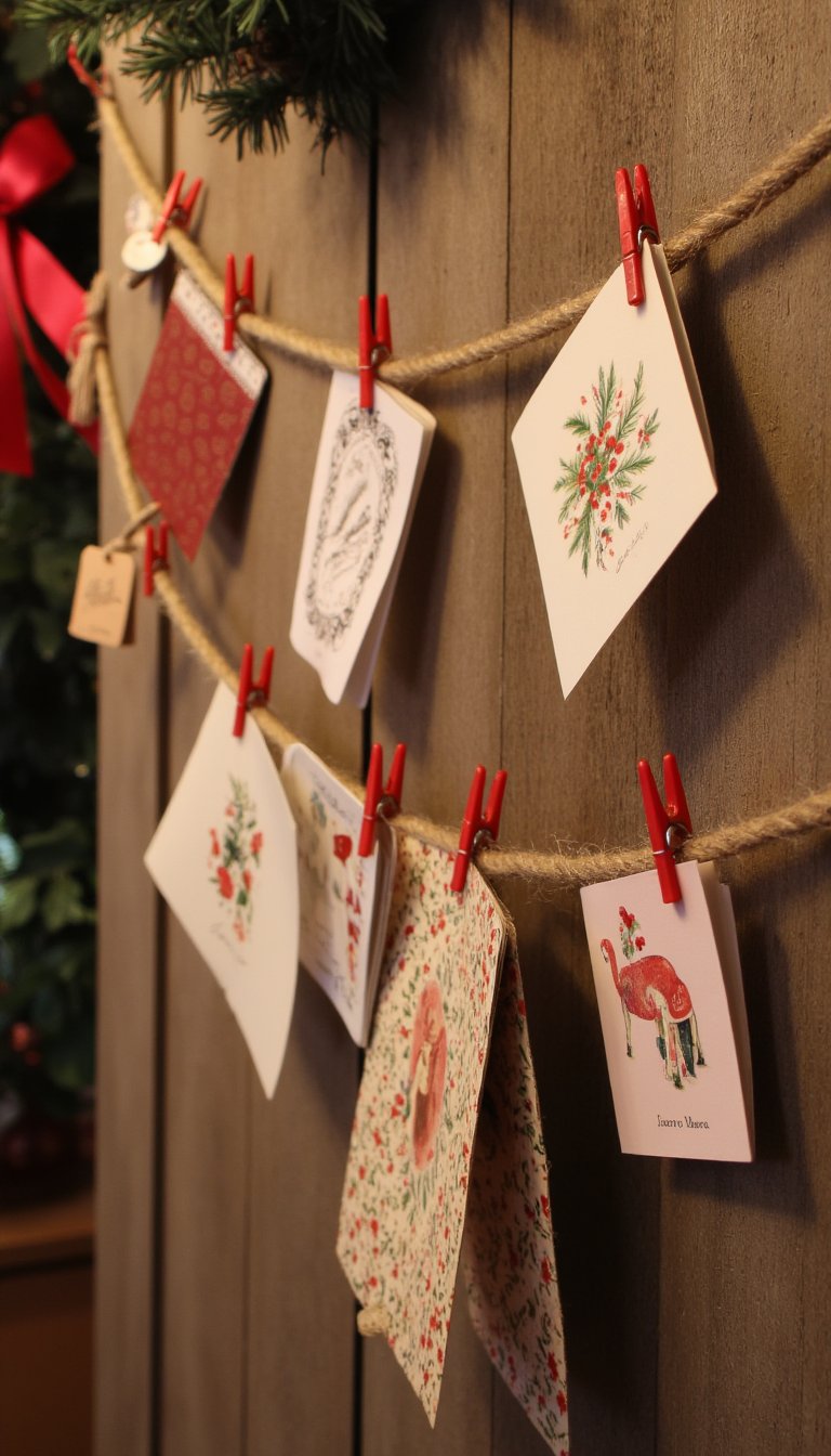 21. Christmas Card Display Garland