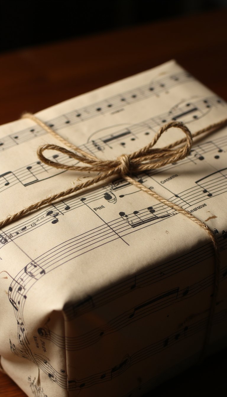 16. Upcycled Sheet Music