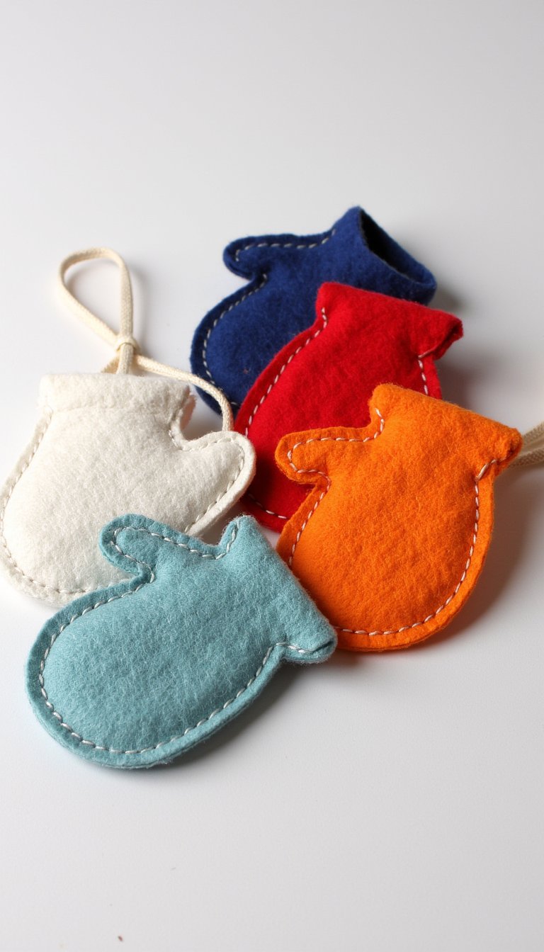21. Felt Mitten Pairs