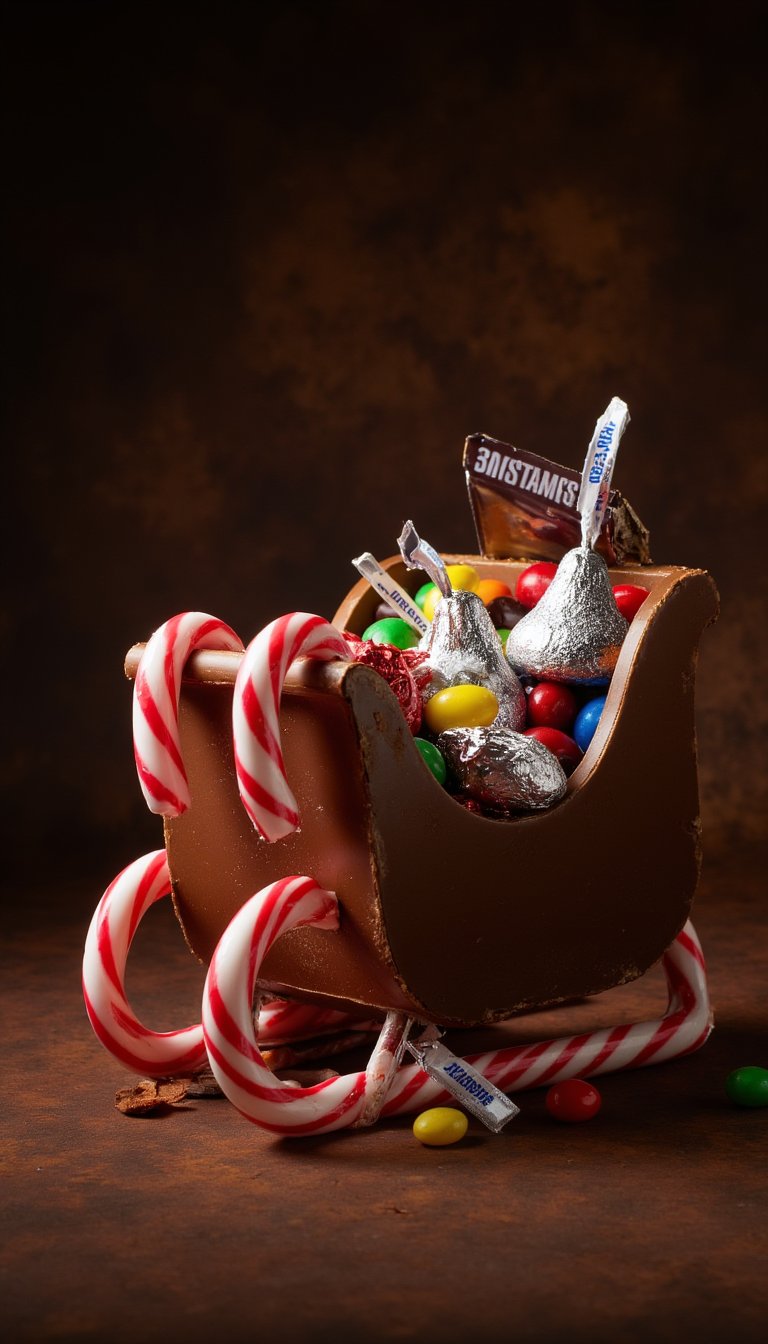 8. Chocolate Bar Santa Sleighs