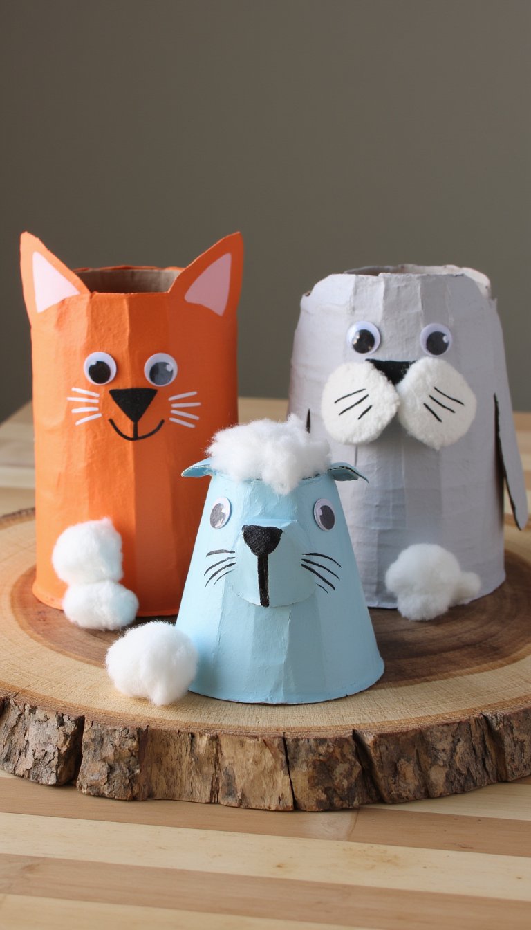 11. Cardboard Tube Arctic Animals