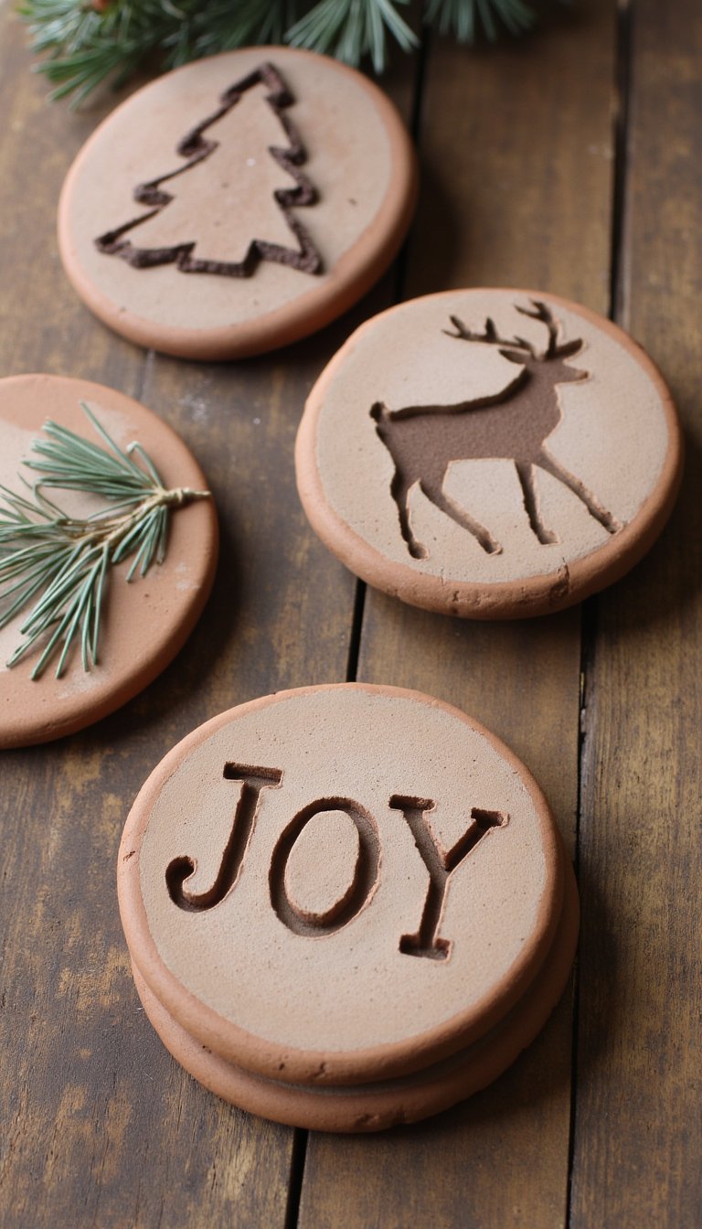 17. Rustic Coaster Set