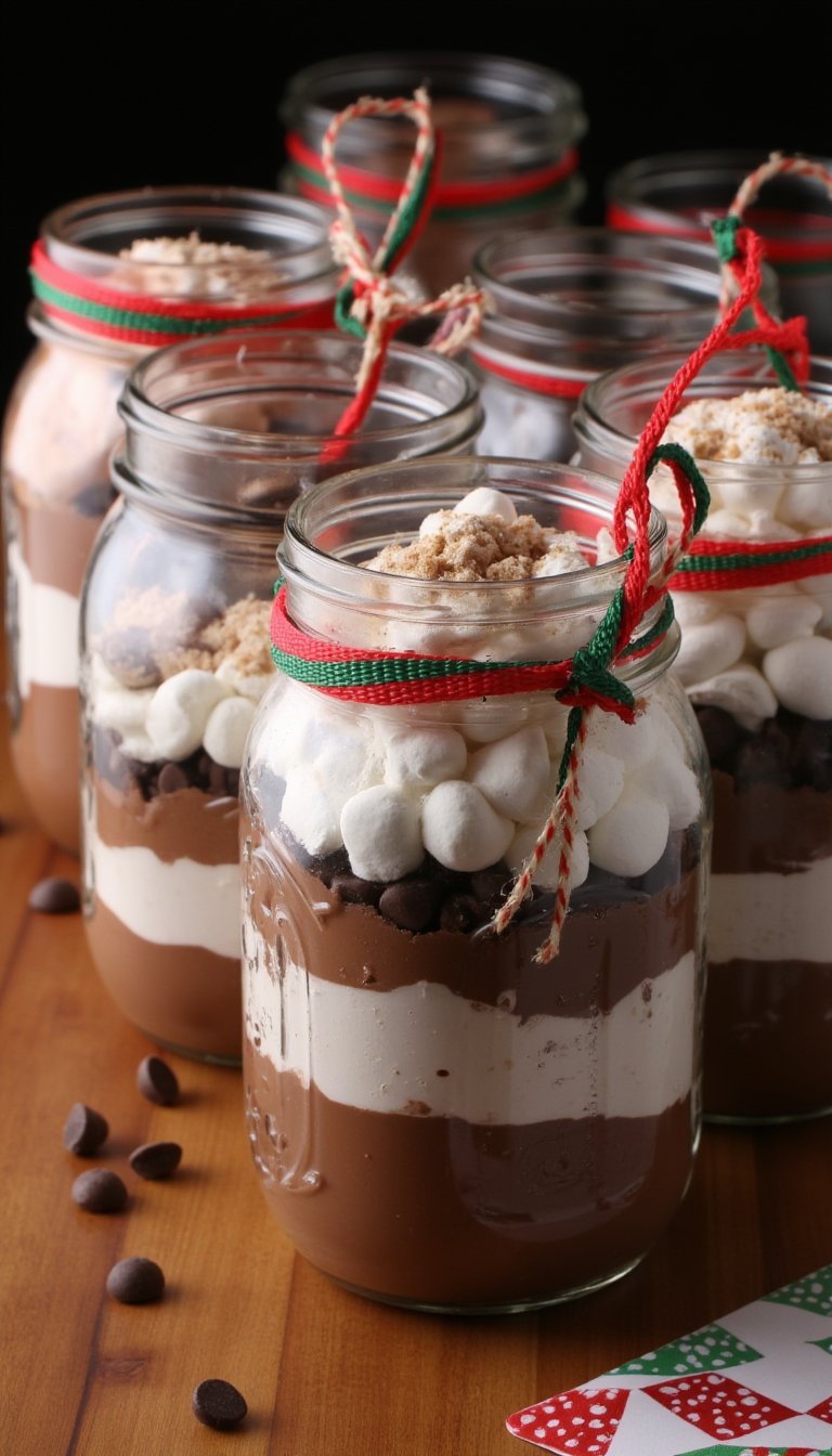 23. Hot Chocolate Gift Jars