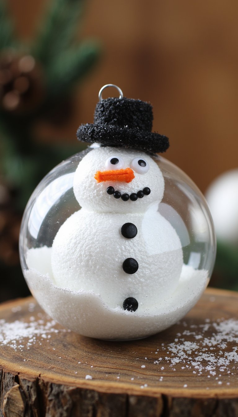 9. Melted Snowman Ornament