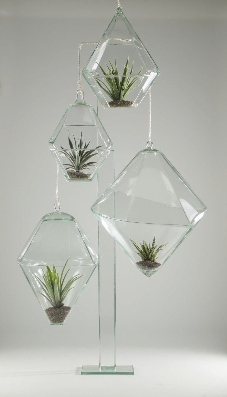 20. The Hanging Air Plant Terrarium