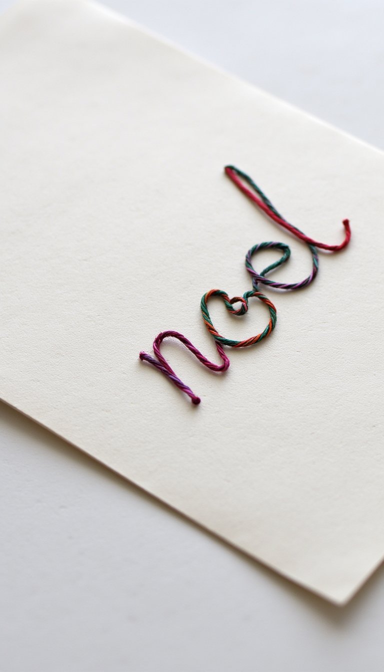 12. Simple String Art Greeting