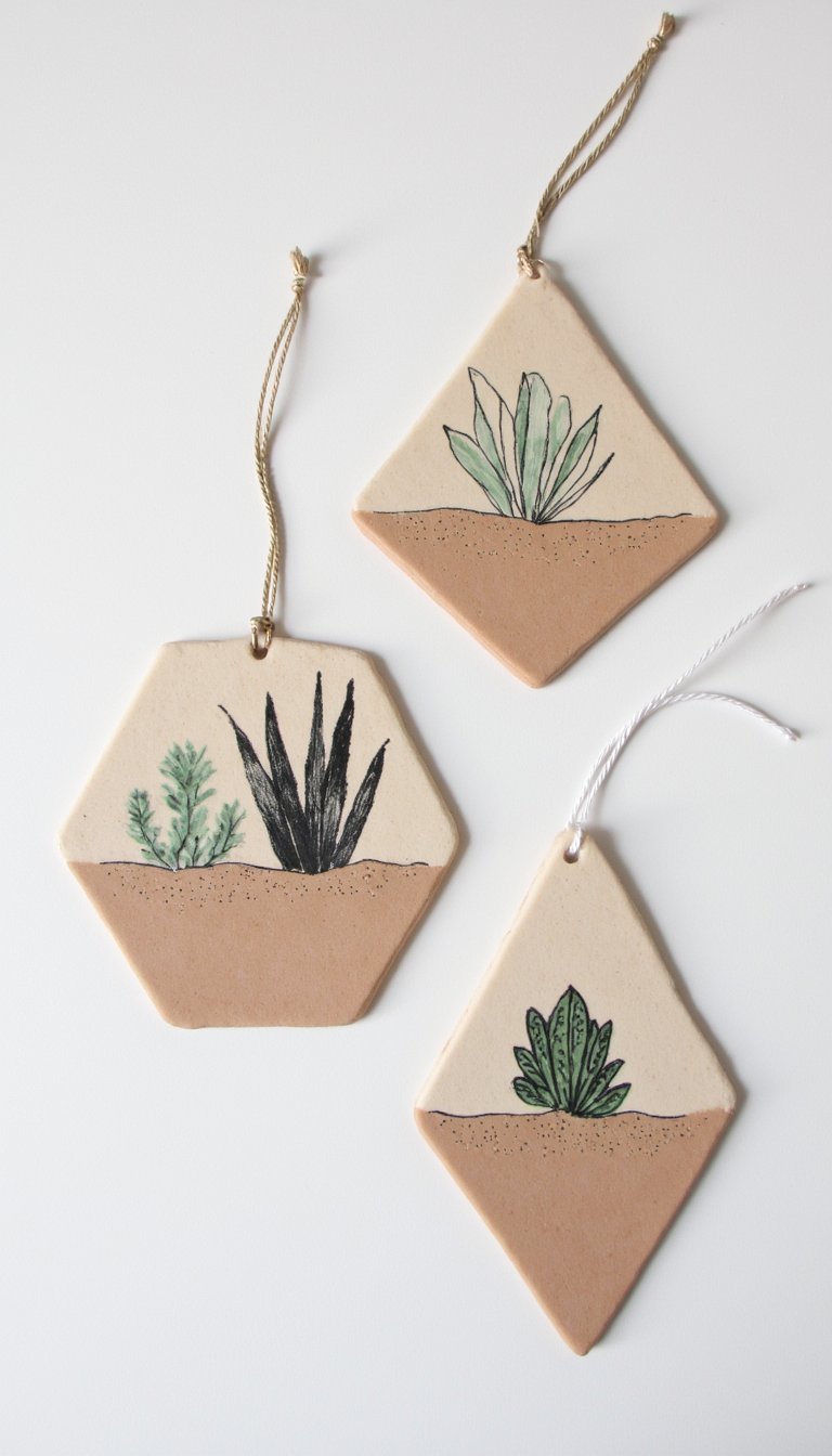 11. Geometric Terrarium Ornaments