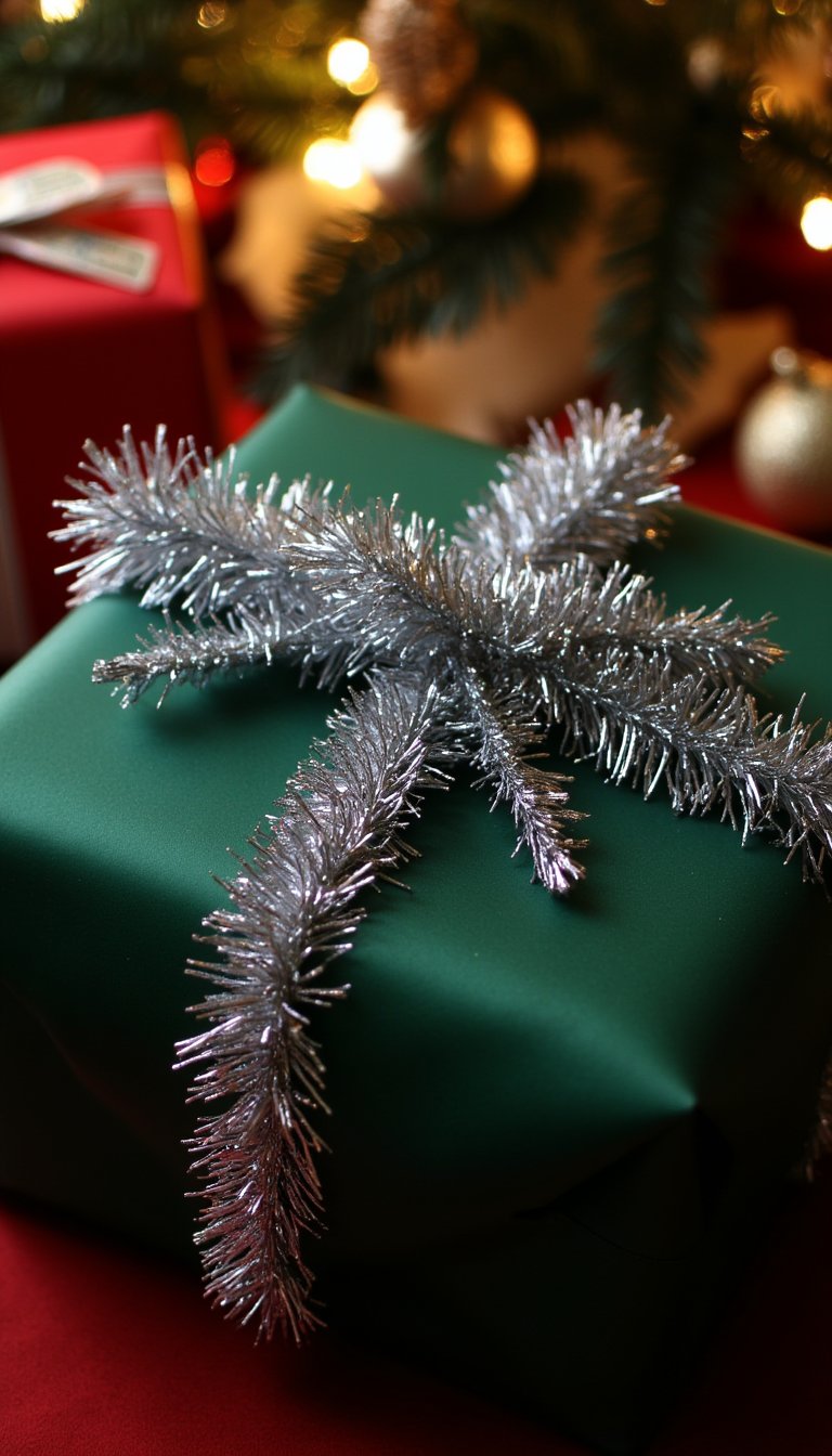 13. Sparkle and Shine with Tinsel Trim