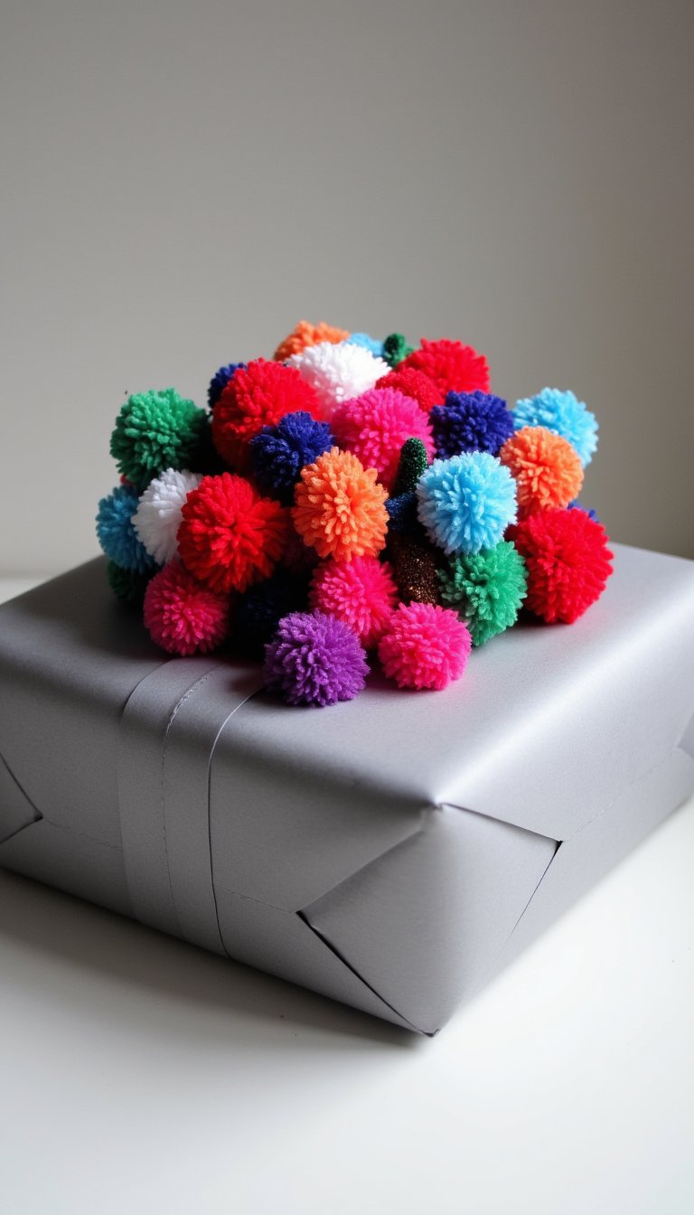 4. The Whimsical Pom-Pom Topper