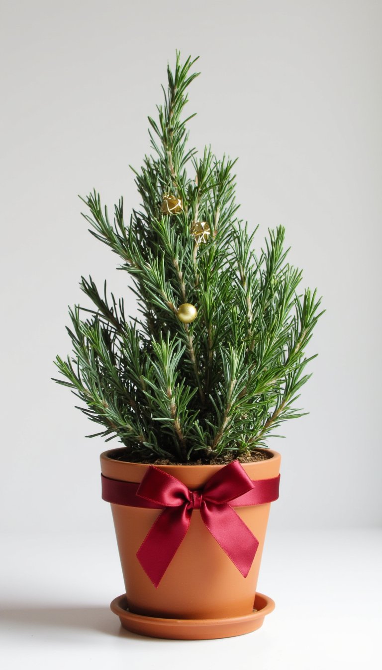 10. The Potted Rosemary "Tree"