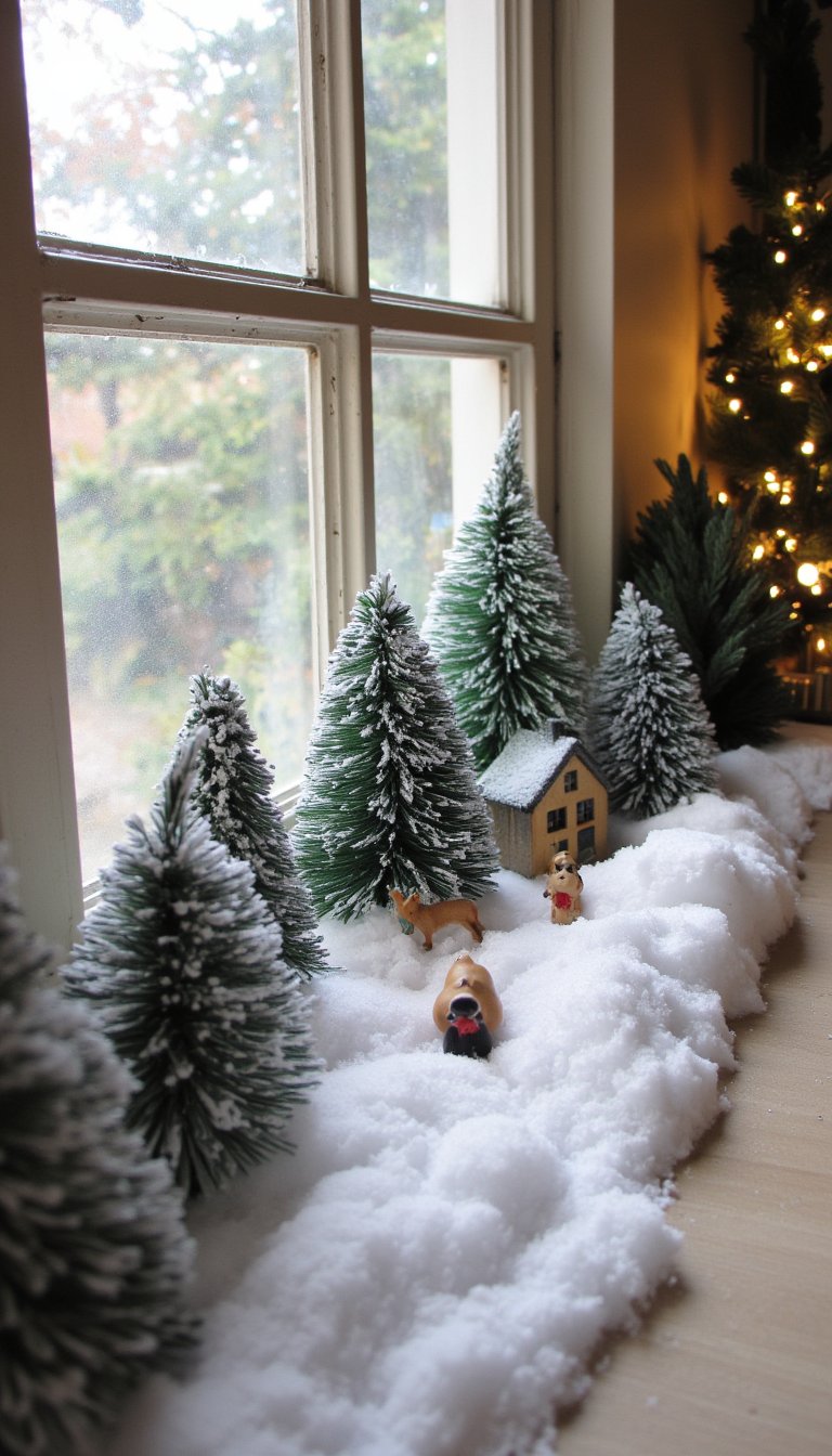 15. A Wintry Scene in a Window Box