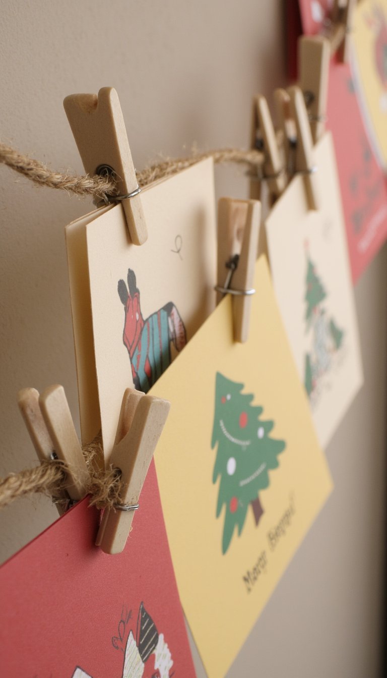 22. Holiday Card Display Garland