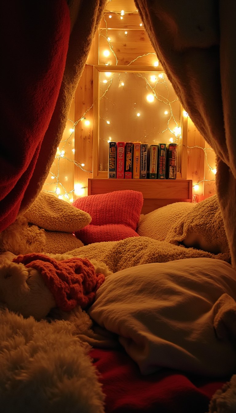 6. Have a Holiday Movie Marathon in a Fort