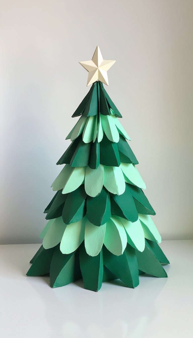4. Paper Chain Christmas Tree