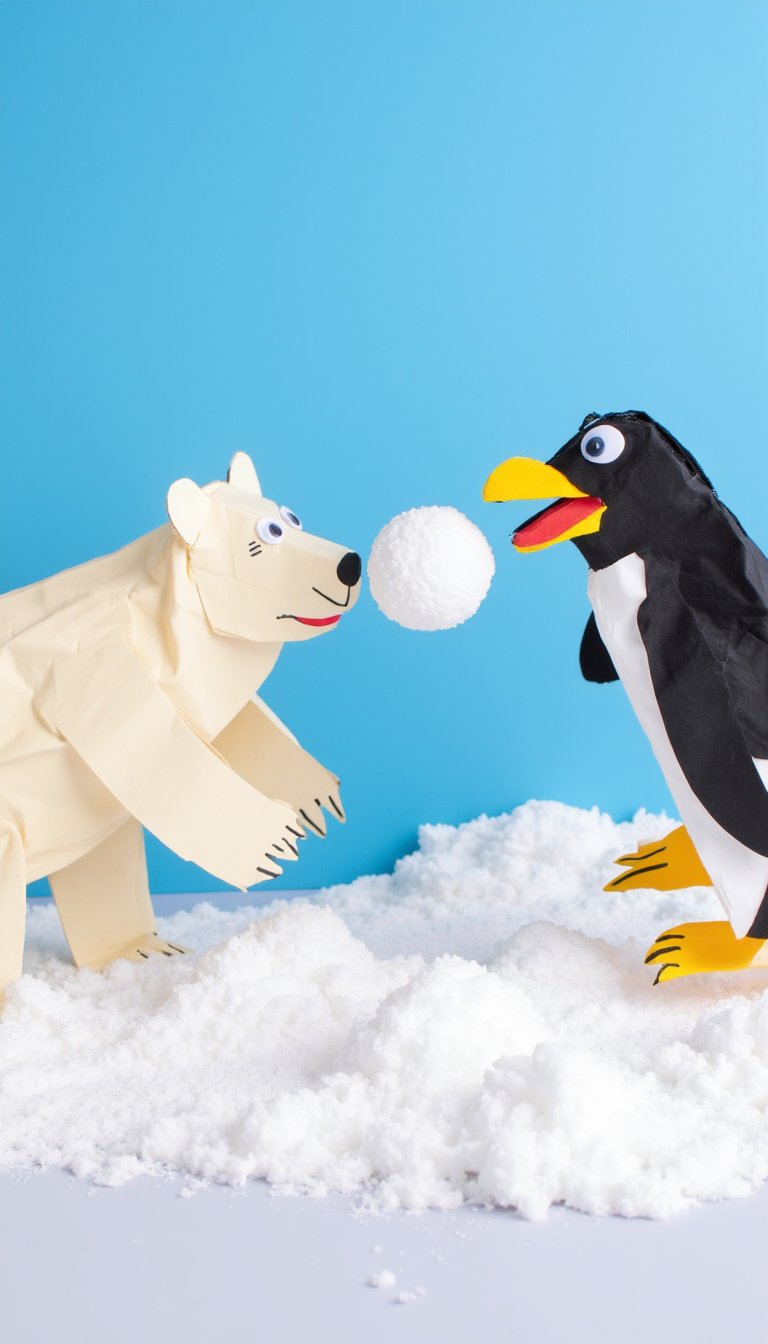 7. Arctic Animal Puppets