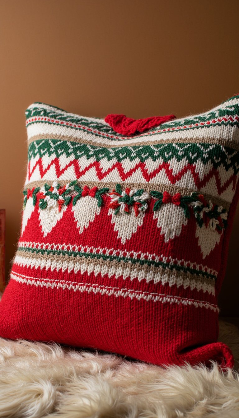 14. Sweater Pillow Covers