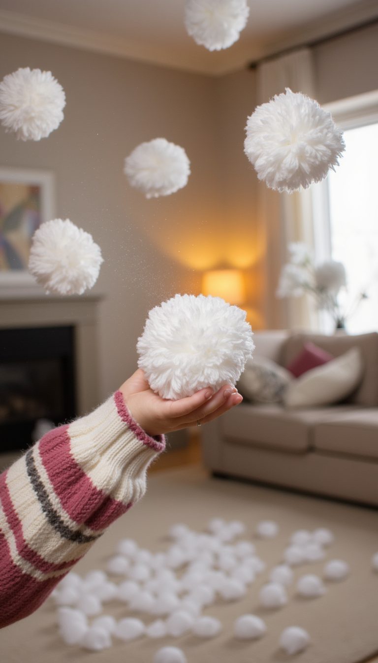 15. Have a "Snowball" Fight Indoors