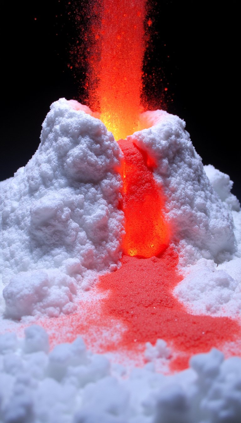 18. "Snow" Volcano Eruption